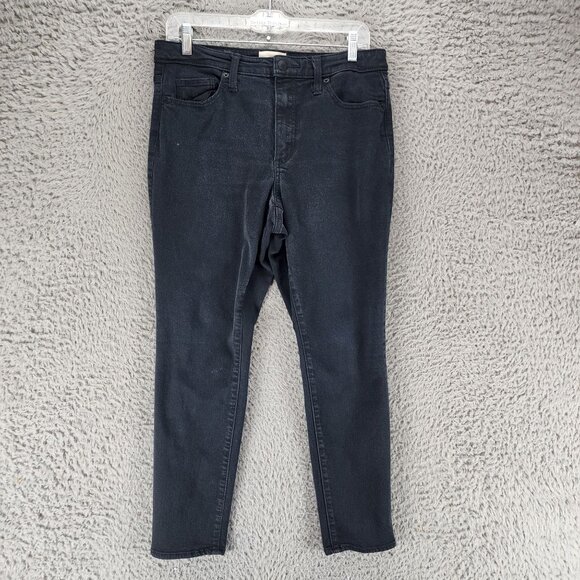 Universal Thread Denim - Universal Thread Jeans Womens 30 Petite Black Stretch Denim High Rise Skinny